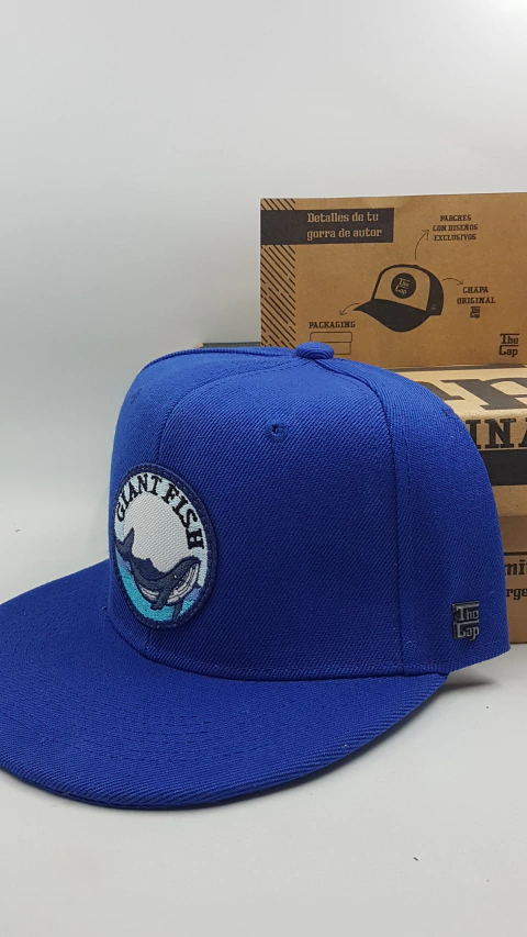 Gorra De Autor The Cap ANIMAL LINE "Giant Fish" Snapback Azul