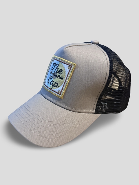 Gorra De Autor The Cap TRADE LINE Random Edit. Cuadrangular Beige y Negro