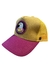 Gorra De Autor The Cap ANIMAL LINE "EAGLE EYES" Amarillo y Fucsia