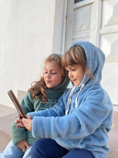 Hoodie JOY - azul en internet