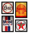 Quadros Artes Placas Antigas Decoração Vintage Esso Shell