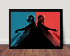 Quadro Musical Daft Punk Poster Com Moldura Arte - comprar online