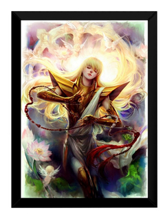 Quadro Shaka De Virgem Anime Cdz Arte Cavaleiro De Ouro