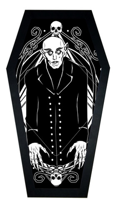 Quadro Caixão Nosferatu Conde Orlok Moldura Exclusiva