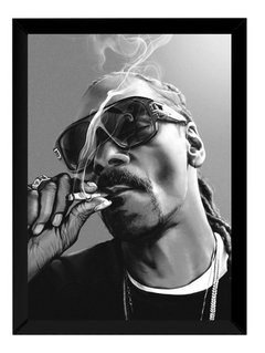 Quadro Decorativo Rap Snoop Dogg Rapper Arte Moldurada