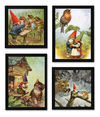 Kit Quadros Artes Gnomos Natureza Seres Encantados Da Terra