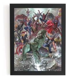 Quadro Vingadores Heroi Hq Arte De Alex Ross