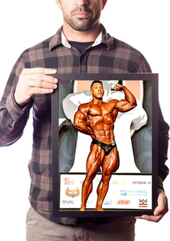 Quadro Ramon Dino No Olympia Academia Decoração