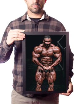 Quadro Hadi Choopan Olympia 2022 Fisiculturista Academia