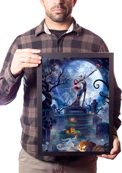 Quadro O Estranho Mundo De Jack Arte Poster Na Moldura