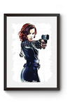 Quadro Arte Scarlett Johansson Viúva Negra Poster