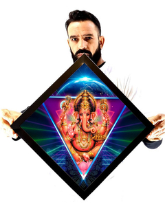 Lindo Quadro Prisma Ganeshadecoração Que Atrai Prosperidade