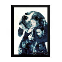 Poster Moldurado O Cachorro De John Wick Arte Quadro