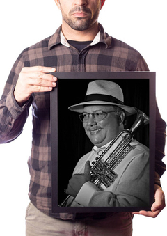 Quadro Arturo Sandoval Trompete Musica Jazz Decoração