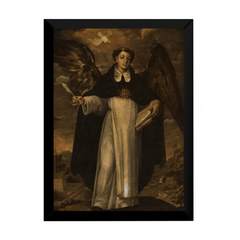 Quandro Arte Pinrura Tomas De Aquino Doutro Angelico 42x29