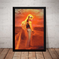 Quadro Terry Bogard Game Fatal Fury Arte Poster Moldurado