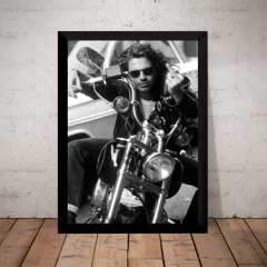 Quadro Foto Michael Hutchence Moto Inxs Poster Moldurado