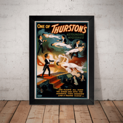 Quadro Decorativo Thurston Magico Retro Cartaz Moldurado