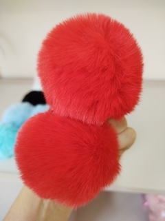 Par de pompom de 8cm