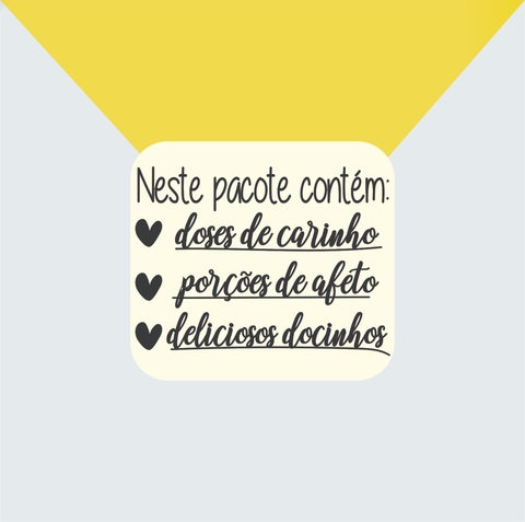 carimbo neste pacote