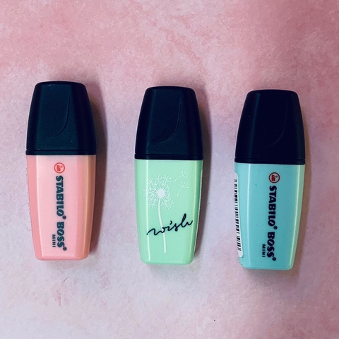 Marca texto stabilo tons pastéis individual