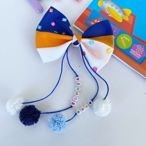 Laço penduricalhos escolar