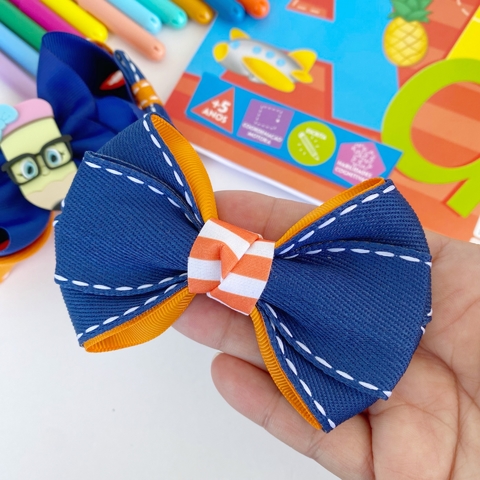 Laço Sophia escolar listras