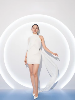 Aurora Drape Mini Dress - online store