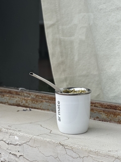 AR MATE ACERO BIG - BLANCO + BOMBILLA