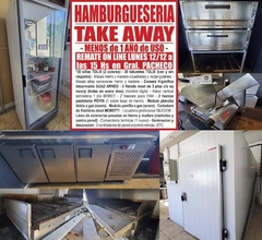 HAMBURGUESERIA & TAKE AWAY (todo 1 año de uso) - REMATE EL LUNES 12/12/22