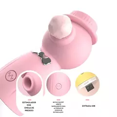 Estimulador clitoriano por ondas de pressão em formato de pinguim MLVS2015 - comprar online