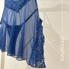 CAMISOLA CINTIA - CAMISOLA EM RENDADA COM TULE E GUIPURE Ref.: 03165 na internet