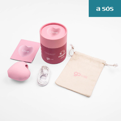 Sugador Estimulador Clitóris Rosa Recarregável Go Vibe Love na internet