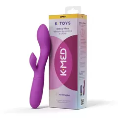 Vibrador Entra y Vibra K-Toys Ponto G e Clitóris Com 10 Modos K-Med 1 unidade - Cimed