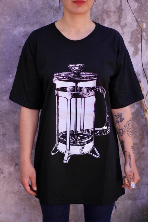 Remera manga corta -Cafetera francesa émbolo- - comprar online