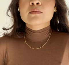 Colar Letra Delicada Personalizado Dourado - comprar online