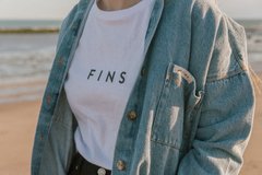 Remera Algodón Malibú Blanca - FINS