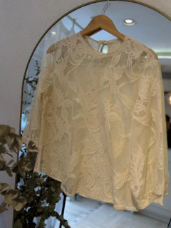 Blusa Natal 3/4 Encaje - tienda online