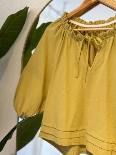 Blusa de Lino Alforza - comprar online