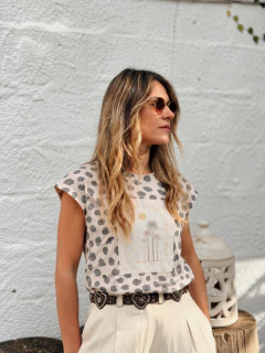 Remera Print Palm