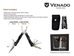 Pinza Multiuso Venado De Acero Inox Antideslizante Con Funda - comprar online