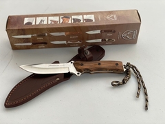 Cuchillo Venado Tactical 13 Cm Acero An-58 Funda Caza España