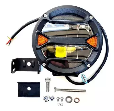 Faro Redondo Iron Led Ir100 Dakar 14cm Chip Osram 40w 12/24v