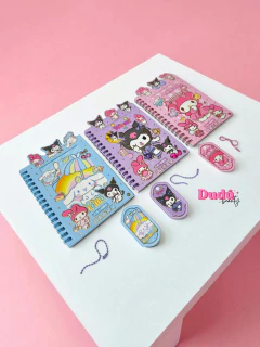 Agenda de stickers + hojas Sanrio en internet