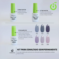Kit para Esmaltado Semipermanente 7ml Cherimoya en internet