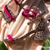 Sandália Animal Print Amarração