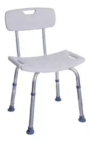 Banqueta De Banho Com Encosto E Altura Regulável