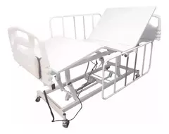 Cama Articulada Elétrica 3 Movimentos + Colchão Hospitalar D28 - Cirúrgica Jardim