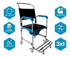 Cadeira De Banho Higiênica Para Idoso Até 150kg D50 Dellamed na internet