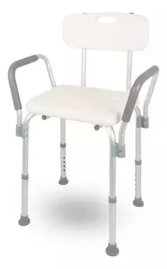 Banqueta De Banho Com Encosto E Apoio De Braço Dellamed